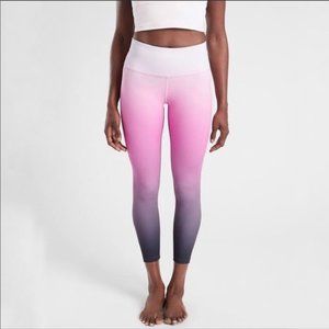 Athleta Women's Elation Ombre Leggings Athletic Workout Pink Purple Size XL